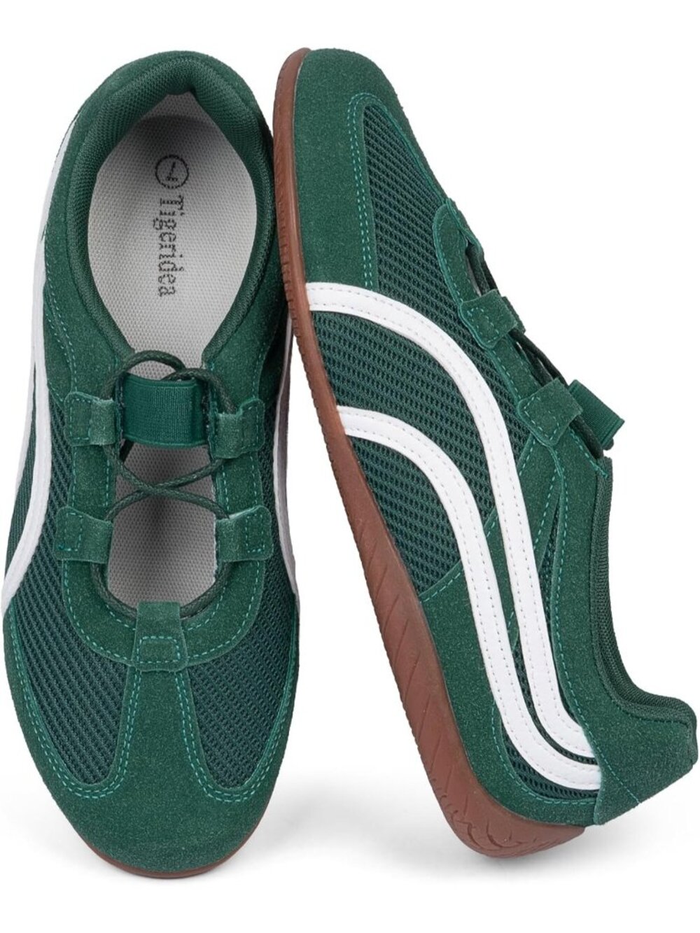 🆕Women's Dark Green Mary Jane Sneakers Casual Walking Tennis Breathable Shoes